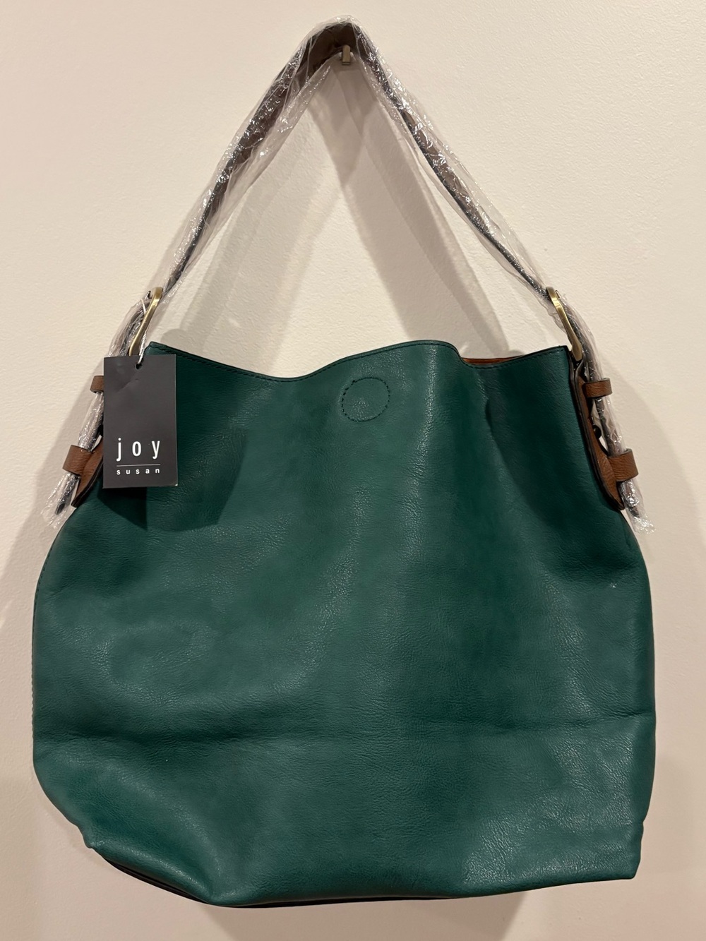 Forest green Leather Bag NWT